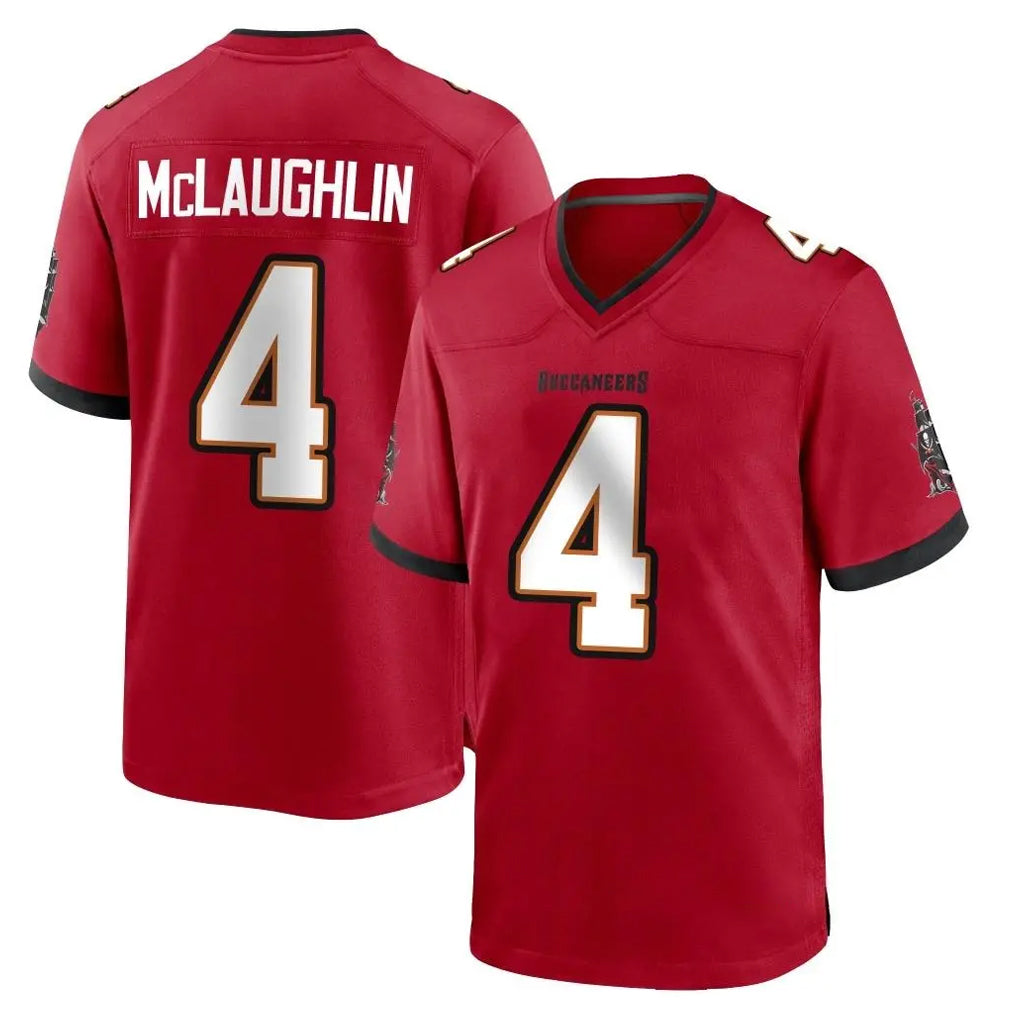 Rebec TB.Buccaneers #4 Chase McLaughlin Player Red Home Game Stitched Jerseys
