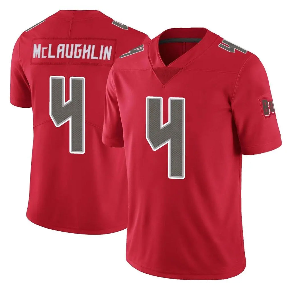 Rebec TB.Buccaneers #4 Chase McLaughlin Player Red Limited Color Rush Home Game Stitched Jerseys