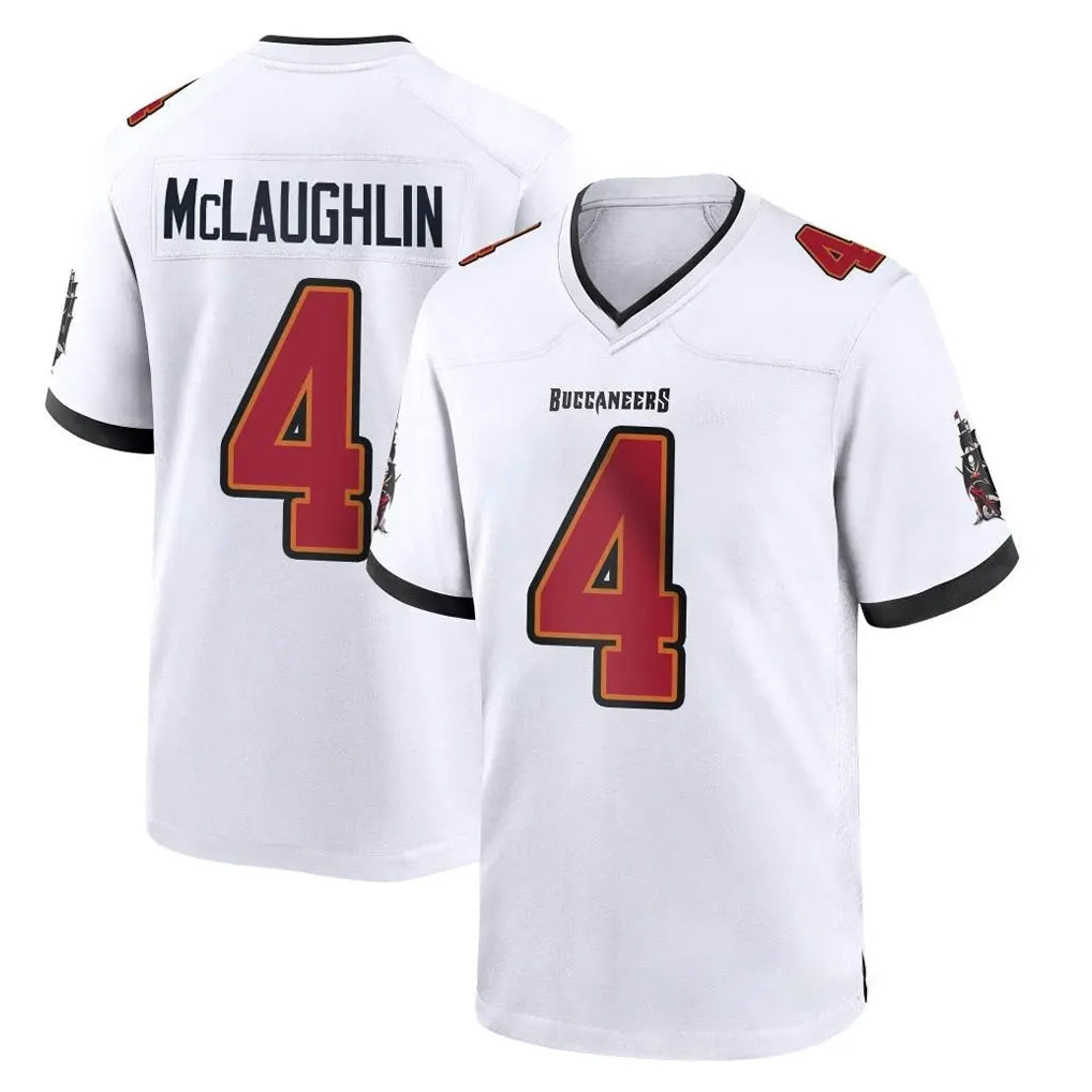 Rebec TB.Buccaneers #4 Chase McLaughlin Player White Home Game Stitched Jerseys