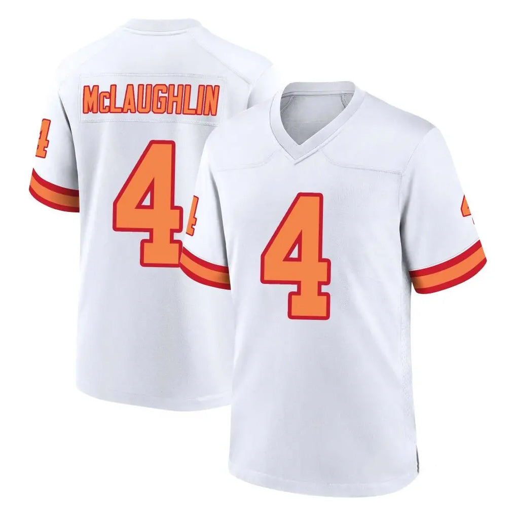 Rebec TB.Buccaneers #4 Chase McLaughlin Player White '76 Home Game Stitched Jerseys