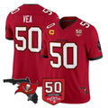 Rebec TB.Buccaneers #50 Vita Vea Player Red Limited 2026 Season Vapor F.U.S.E. Home Game Stitched Jerseys
