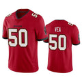 Rebec TB.Buccaneers #50 Vita Vea Player Red Limited Vapor Home Game Stitched Jerseys