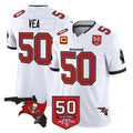 Rebec TB.Buccaneers #50 Vita Vea Player White Limited 2026 Season Vapor F.U.S.E. Home Game Stitched Jerseys
