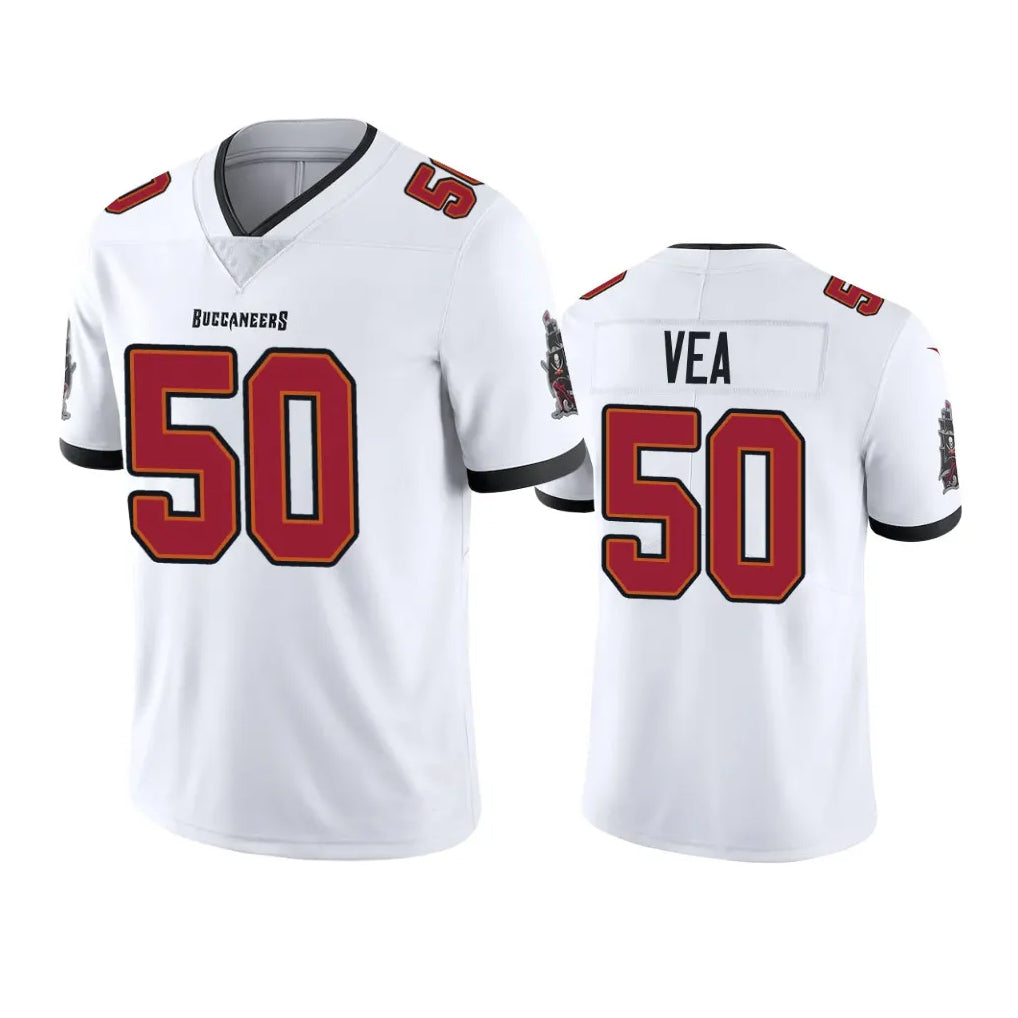 Rebec TB.Buccaneers #50 Vita Vea Player White Limited Vapor Untouchable Home Game Stitched Jerseys