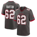 Rebec TB.Buccaneers #62 Graham Barton Player Pewter Alternate Home Game Stitched Jerseys