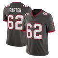 Rebec TB.Buccaneers #62 Graham Barton Player Pewter Limited Alternate Vapor Home Game Stitched Jerseys