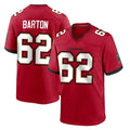 Rebec TB.Buccaneers #62 Graham Barton Player Red Home Game Stitched Jerseys