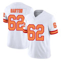 Rebec TB.Buccaneers #62 Graham Barton Player White Limited '76 Vapor F.U.S.E. Home Game Stitched Jerseys
