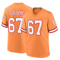 Rebec TB.Buccaneers #67 Luke Goedeke Player Orange Throwback Home Game Stitched Jerseys