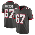 Rebec TB.Buccaneers #67 Luke Goedeke Player Pewter Limited Alternate Vapor Home Game Stitched Jerseys