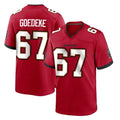 Rebec TB.Buccaneers #67 Luke Goedeke Player Red Home Game Stitched Jerseys