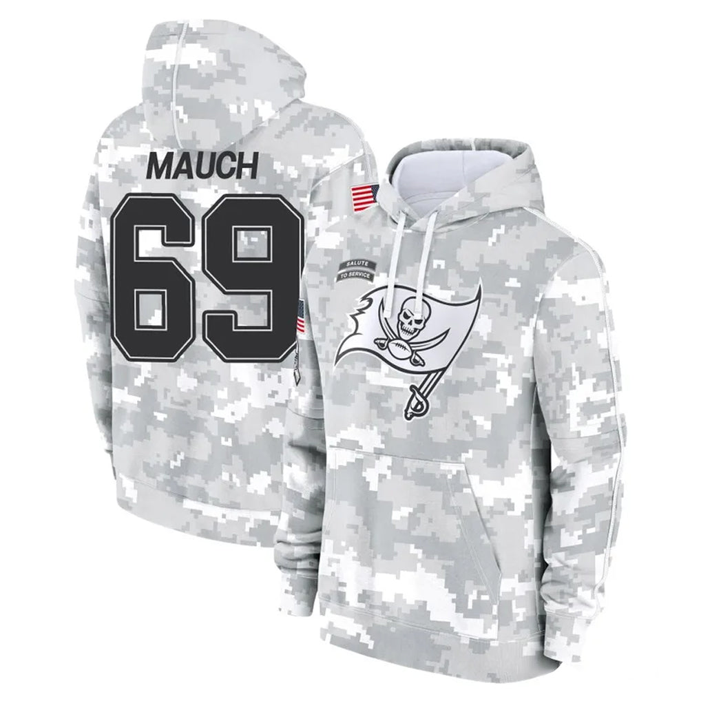 Rebec TB.Buccaneers #69 Cody Mauch Player Arctic Camo Limited Salute to Service Pullover Hoodies Game Stitched Jerseys