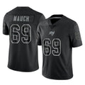 Rebec TB.Buccaneers #69 Cody Mauch Player Black Reflective Limited Home Game Stitched Jerseys