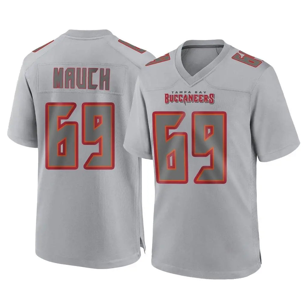 Rebec TB.Buccaneers #69 Cody Mauch Player Gray Atmosphere Fashion Home Game Stitched Jerseys