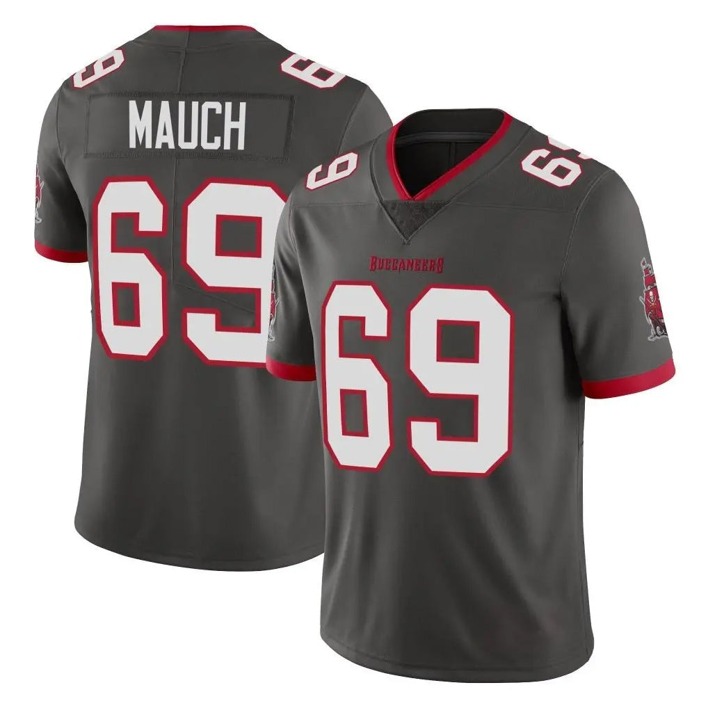 Rebec TB.Buccaneers #69 Cody Mauch Player Pewter Limited Alternate Vapor Home Game Stitched Jerseys