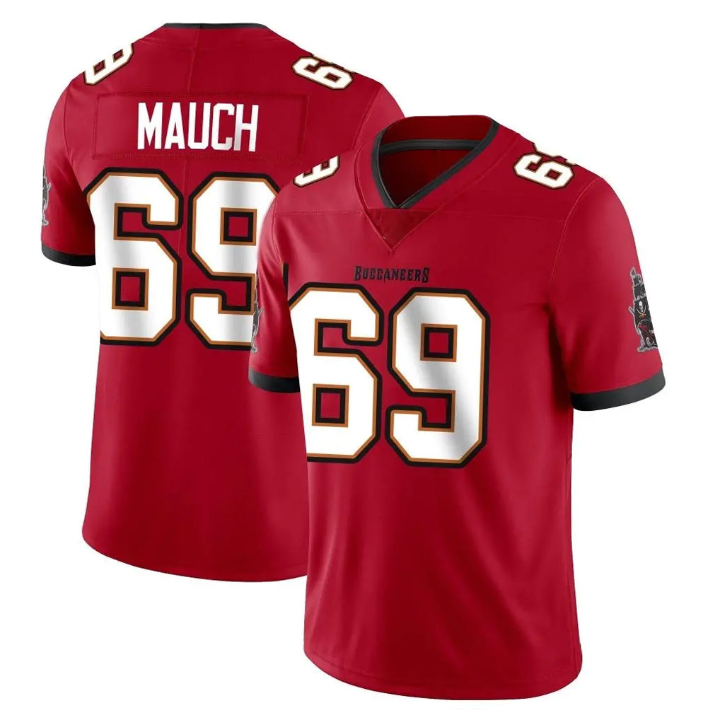 Rebec TB.Buccaneers #69 Cody Mauch Player Red Limited Vapor Home Game Stitched Jerseys