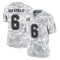 Rebec TB.Buccaneers #6 Baker Mayfield Player Arctic Camo Limited Salute To Service Home Game Stitched Jerseys