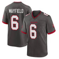 Rebec TB.Buccaneers #6 Baker Mayfield Player Pewter Alternate Home Game Stitched Jerseys