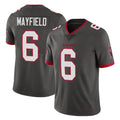 Rebec TB.Buccaneers #6 Baker Mayfield Player Pewter Limited Alternate Vapor Home Game Stitched Jerseys