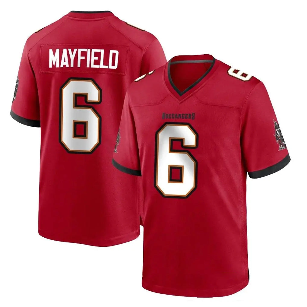 Rebec TB.Buccaneers #6 Baker Mayfield Player Red Home Game Stitched Jerseys
