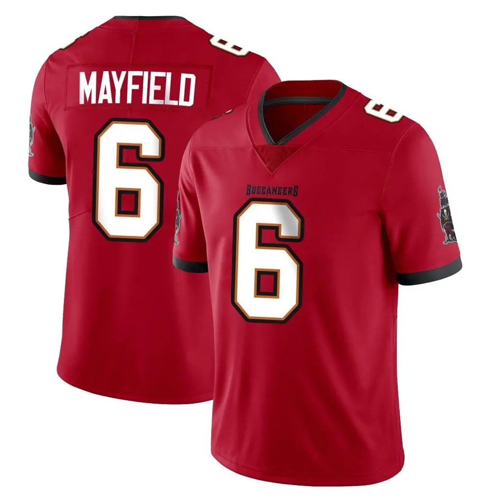Rebec TB.Buccaneers #6 Baker Mayfield Player Red Limited Vapor F.U.S.E. Home Game Stitched Jerseys