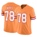 Rebec TB.Buccaneers #78 Tristan Wirfs Player Orange Limited Vapor F.U.S.E. Home Game Stitched Jerseys