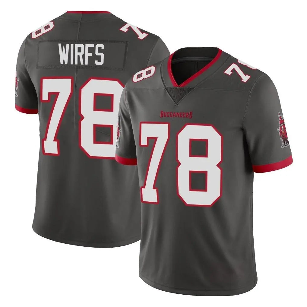 Rebec TB.Buccaneers #78 Tristan Wirfs Player Pewter Limited Alternate Vapor Home Game Stitched Jerseys