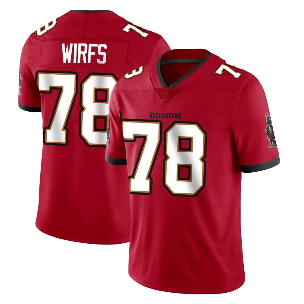 Rebec TB.Buccaneers #78 Tristan Wirfs Player Red Limited Vapor Home Game Stitched Jerseys