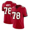 Rebec TB.Buccaneers #78 Tristan Wirfs Player Red Limited Vapor Home Game Stitched Jerseys
