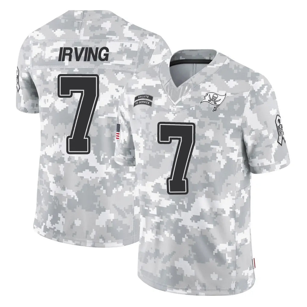 Rebec TB.Buccaneers #7 Bucky Irving Player Arctic Camo Limited Salute To Service Home Game Stitched Jerseys