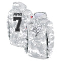 Rebec TB.Buccaneers #7 Bucky Irving Player Arctic Camo Limited Salute to Service Pullover Hoodies Game Stitched Jerseys
