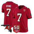 Rebec TB.Buccaneers #7 Bucky Irving Player Red 50th Season Vapor Limited Home Game Stitched Jerseys
