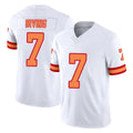 Rebec TB.Buccaneers #7 Bucky Irving Player White Limited '76 Vapor F.U.S.E. Home Game Stitched Jerseys