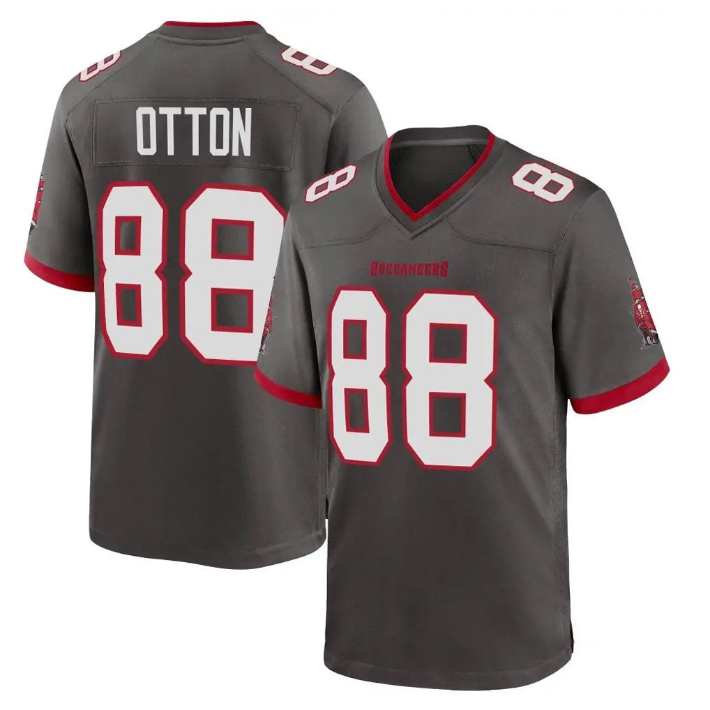 Rebec TB.Buccaneers #88 Cade Otton Player Pewter Alternate Home Game Stitched Jerseys
