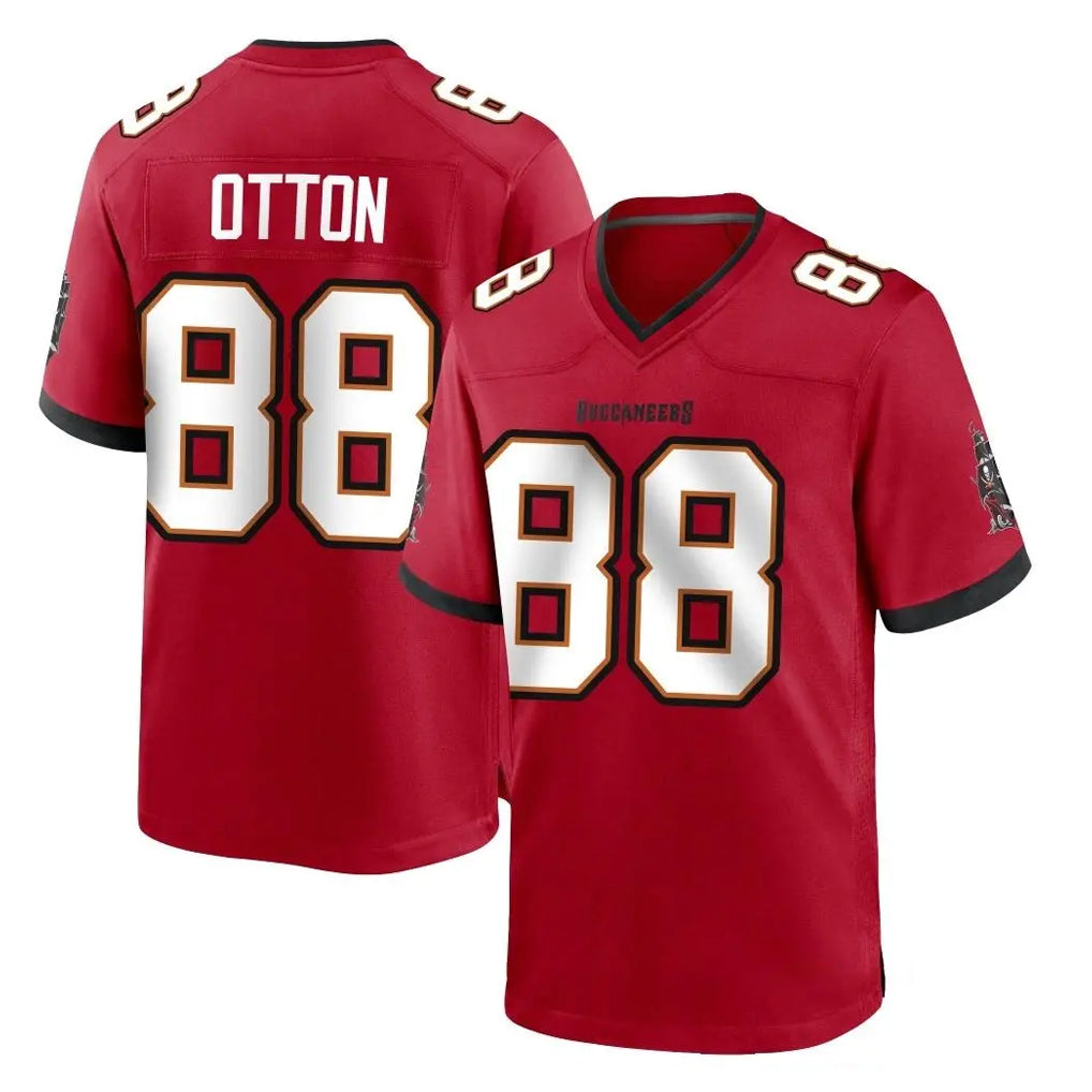 Rebec TB.Buccaneers #88 Cade Otton Player Red Home Game Stitched Jerseys