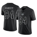 Rebec TB.Buccaneers #94 Calijah Kancey Player Black Reflective Limited Home Game Stitched Jerseys