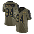 Rebec TB.Buccaneers #94 Calijah Kancey Player Olive Salute To Service Limited Game Stitched Jerseys