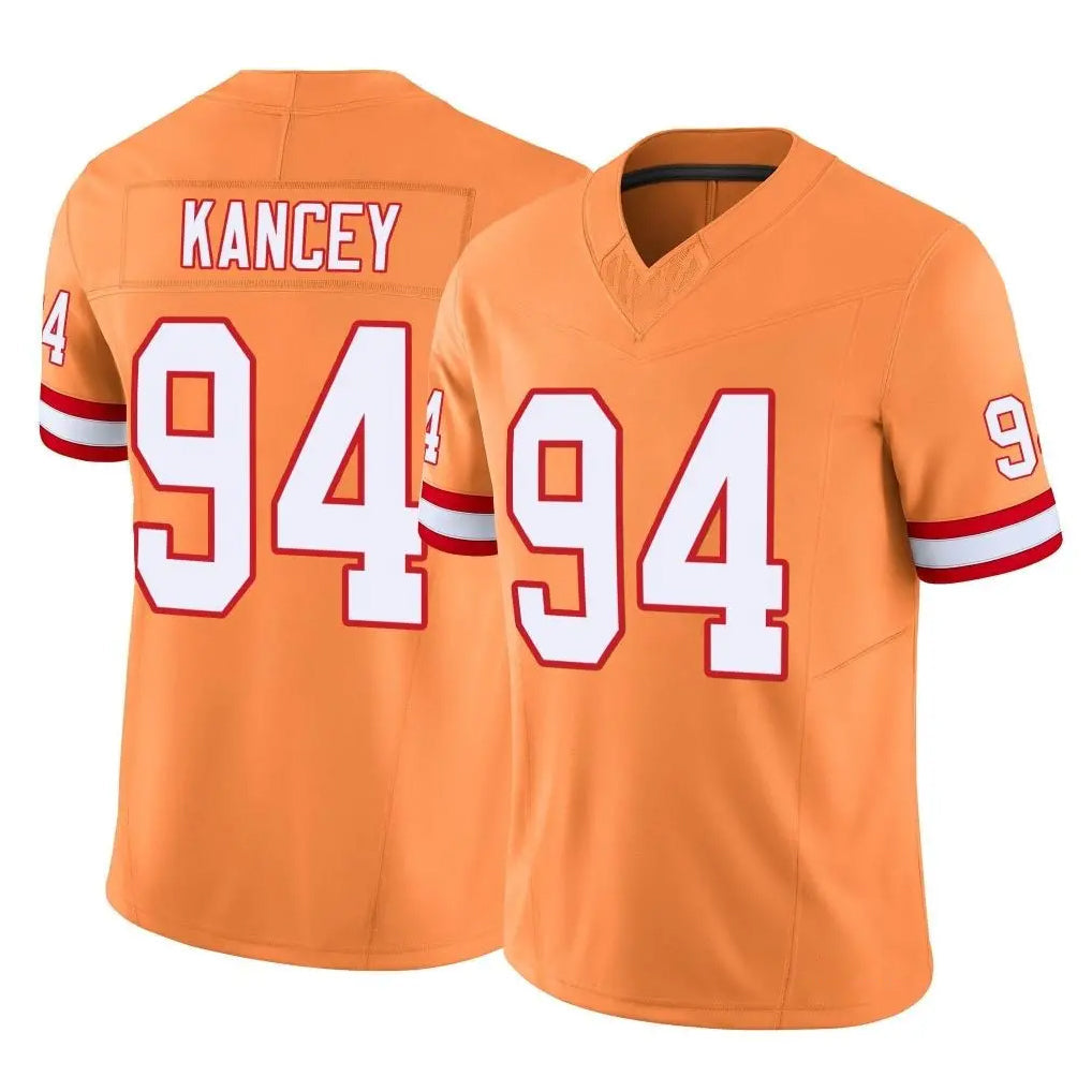 Rebec TB.Buccaneers #94 Calijah Kancey Player Orange Limited Vapor F.U.S.E. Home Game Stitched Jerseys