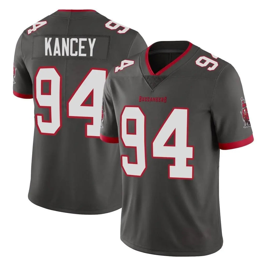Rebec TB.Buccaneers #94 Calijah Kancey Player Pewter Limited Alternate Vapor Home Game Stitched Jerseys