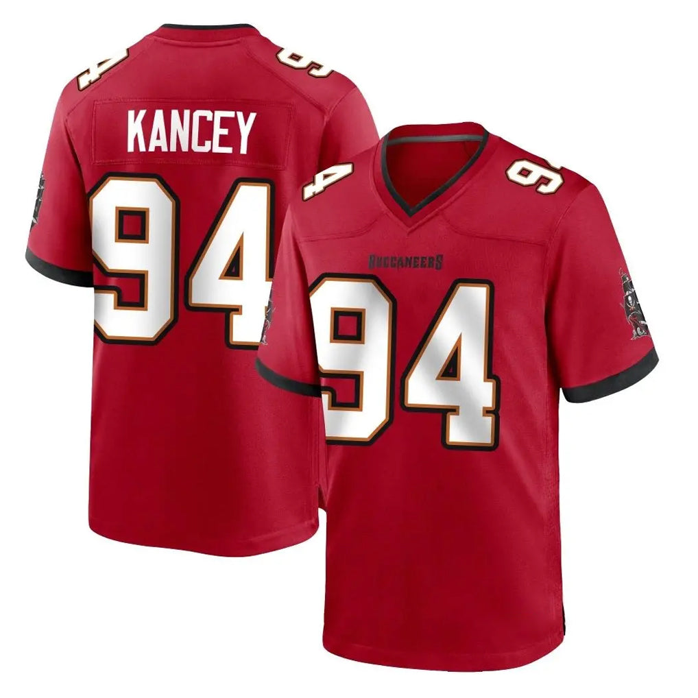 Rebec TB.Buccaneers #94 Calijah Kancey Player Red Home Game Stitched Jerseys