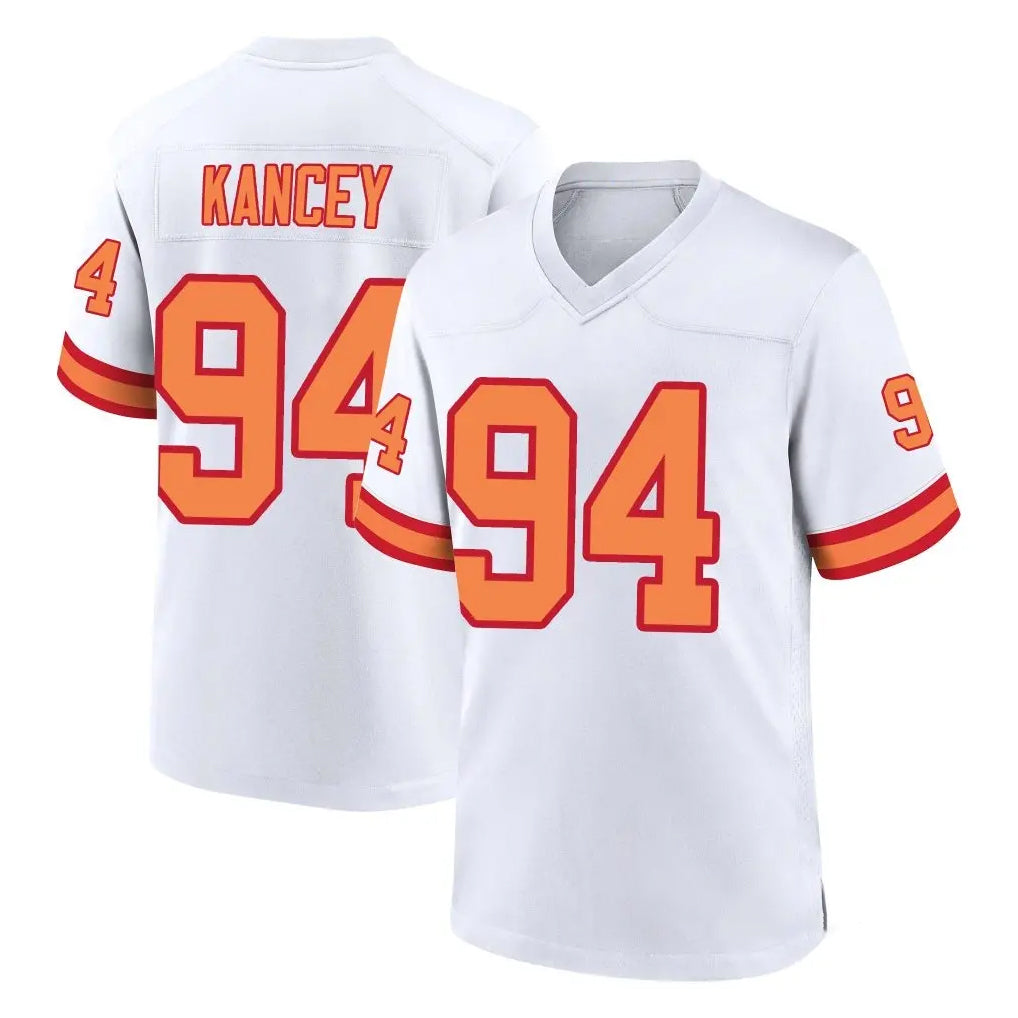 Rebec TB.Buccaneers #94 Calijah Kancey Player White '76 Home Game Stitched Jerseys