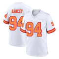 Rebec TB.Buccaneers #94 Calijah Kancey Player White '76 Home Game Stitched Jerseys
