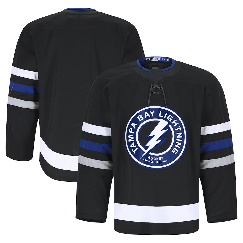 Rebec TB.Lightning Black Alternate Authentic Pro Jerseys
