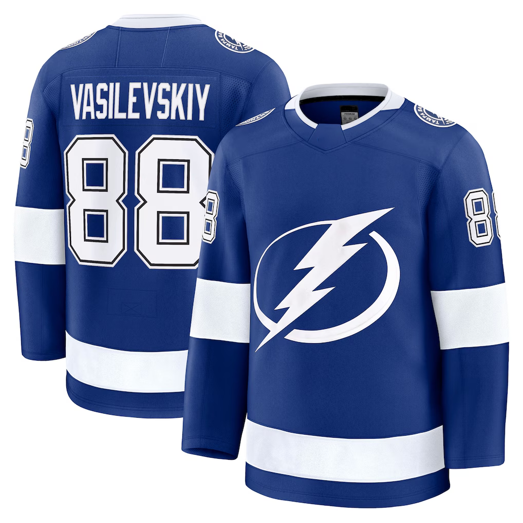 Rebec TB.Lightning #88 Andrei Vasilevskiy Blue Home Breakaway Player Jerseys