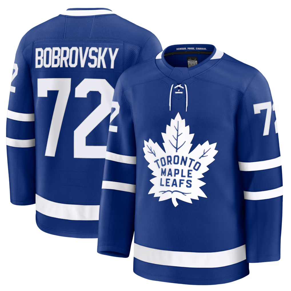 Rebec TM.Leafs #72 Sergei Bobrovsky Blue Home Premium Jerseys