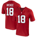 Rebec S.Cardinal #18 Tanner McKee NIL Replica Football Jersey - Crimson Stitched American College Jerseys