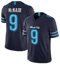 Rebec T.Titans #9 Steve McNair Navy 2026 F.U.S.E. 'Music City' Rivalries Collection Limited Football Stitched Jersey