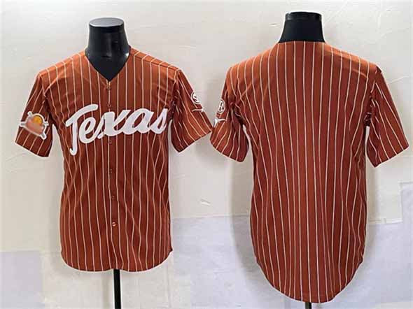 Rebec T.Longhorns Blank Orange Pinstripe 2025 Softball National Champions Stitched American College Jerseys