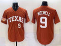 Rebec T.Longhorns #9 Joley Mitchell Orange 2025 Softball National Champions Stitched American College Jerseys
