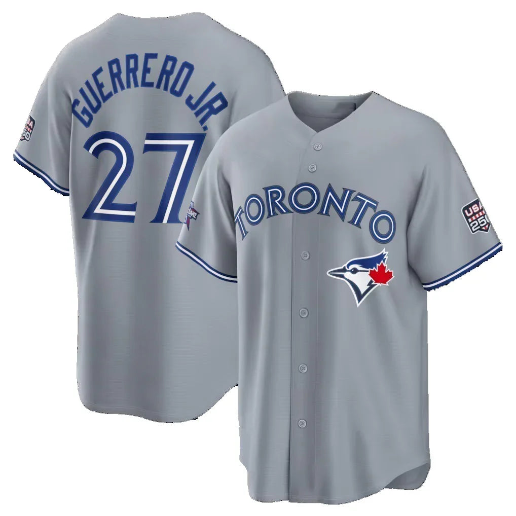 T.Blue Jays #27 Vladimir Guerrero Jr. 2026 All-Star Game Gray Rebec Replica Baseball Stitched Jerseys